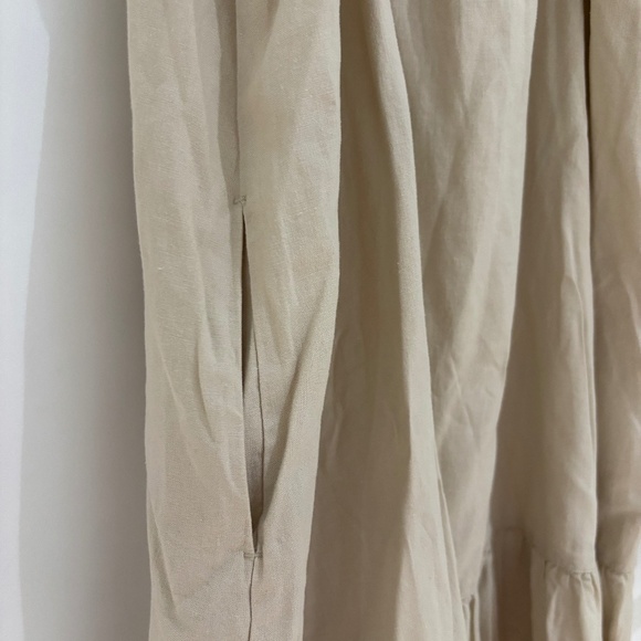 Linen Blend Camisole Dress NEW - Picture 3 of 4